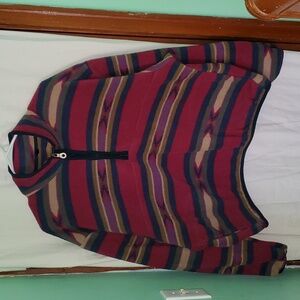 Vintage 90s Woolrich Aztec Geometric Half Zip Up Fleece Jacket